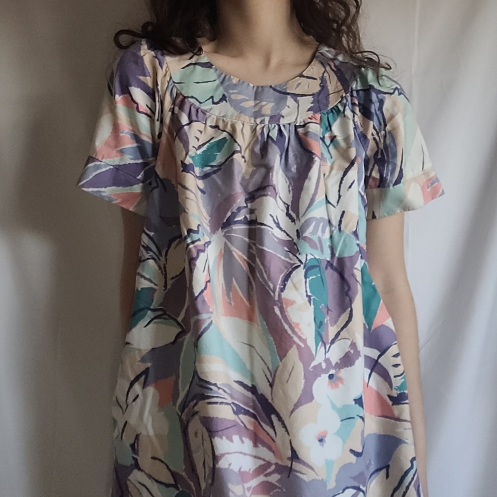 Vintage Sears 100% Cotton Pastel Dress
